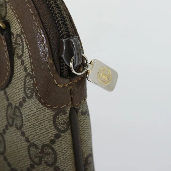 GUCCI GG Supreme Web Sherry Line Shoulder Bag PVC Beige 904 02 047 Auth 91756 - Picture 10 of 15